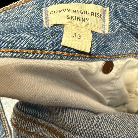 Women size 33 madewell curvy high rise skinny jeans - Picture 2 of 3